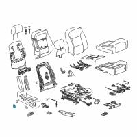 OEM Chevrolet Seat Switch Knob Diagram - 22748523