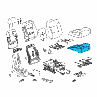 OEM 2017 Chevrolet Silverado 1500 Seat Cushion Pad Diagram - 84768517