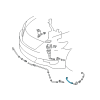 OEM 2012 Lexus LS460 Hose,Head Lamp Diagram - 85343-87702