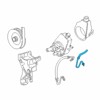 OEM 1994 Chevrolet Astro Hose Asm-Power Brake Booster Outlet Diagram - 26040053