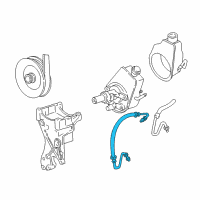 OEM 1992 GMC Safari Hose Asm-Power Brake Booster Inlet Diagram - 26040052