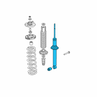 OEM 2004 Honda Accord Shock Absorber Unit, Rear Diagram - 52611-SDB-A02