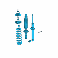 OEM 2006 Honda Accord Shock Absorber Assembly, Rear Diagram - 52610-SDA-A22