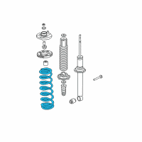 OEM 2006 Honda Accord Spring, Rear Diagram - 52441-SDA-A03