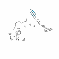 OEM 2010 Toyota FJ Cruiser Front Blade Diagram - 85212-35091