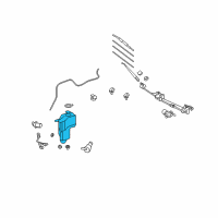 OEM 2007 Toyota FJ Cruiser Washer Reservoir Diagram - 85315-35320