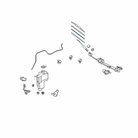 OEM 2012 Toyota Yaris Wiper Blade Refill Diagram - 85214-68011
