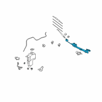 OEM 2013 Toyota FJ Cruiser Link Assembly, Front WIPER Diagram - 85150-35211