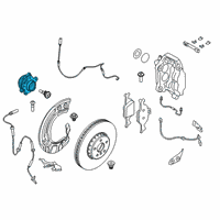 OEM 2022 BMW X6 WHEEL HUB WITH BEARING Diagram - 31-20-6-890-070