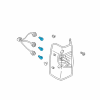 OEM 2002 Nissan Xterra Bulb Diagram - 26717-7Z001