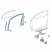 OEM 2020 Toyota Sequoia Glass Run Diagram - 68151-0C030