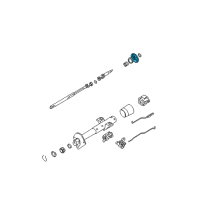 OEM 2001 Cadillac Eldorado Lock, Steering Column Shaft Diagram - 26017656