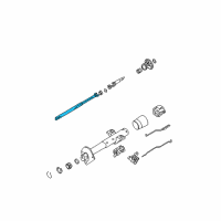 OEM 1997 Pontiac Firebird Steering Column Shaft Diagram - 26019937