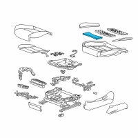 OEM 2018 Cadillac CT6 Seat Cushion Pad Diagram - 84008956