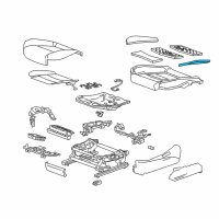 OEM 2017 Cadillac CT6 Seat Cushion Pad Diagram - 84008952