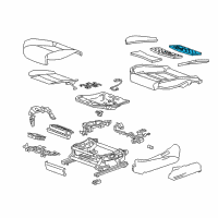 OEM 2019 Cadillac CT6 Seat Cushion Pad Diagram - 84008958