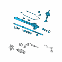 OEM 2003 Honda Accord Rack, Power Steering Diagram - 53601-SDP-A12