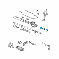 OEM Honda Seal Kit A, Power Steering (Rotary Valve) Diagram - 06531-SDB-A01