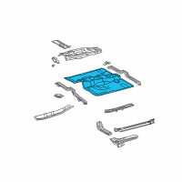 OEM Lexus Pan, Front Floor Diagram - 58111-6A441