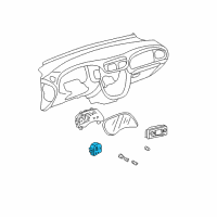 OEM Oldsmobile Bravada Headlamp Switch Diagram - 25932632