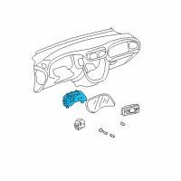 OEM 2009 Chevrolet Trailblazer Cluster Diagram - 19117188