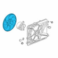 OEM 2013 Chevrolet Captiva Sport Fan Blade Diagram - 89019143