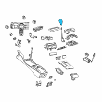 OEM 2002 Lexus LS430 Knob Sub-Assy, Shift Lever Diagram - 33504-50050-B0