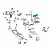 OEM 2002 Lexus LS430 Housing, Position Indicator, Upper Diagram - 35971-50020