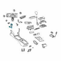 OEM Lexus Lighter Assy, Cigarette, Rear Diagram - 85500-50050