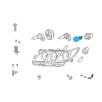 OEM Toyota Land Cruiser Signal Lamp Bulb Diagram - 90981-AF003