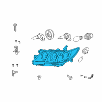 OEM 2007 Toyota Camry Lens & Housing Diagram - 81150-06C10