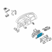 OEM Dodge Stratus Instrument Cluster Diagram - MR532037