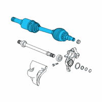 OEM 2019 Cadillac XT4 Axle Assembly Diagram - 23273901