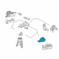 OEM Lexus RX450h INSULATOR, Engine Mounting Diagram - 12372-31110