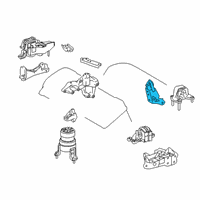 OEM Lexus Bracket, Engine Mount Diagram - 12321-31210
