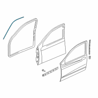 OEM 2003 Dodge Dakota Seal-Body Side Diagram - 55257424AD