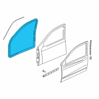 OEM Dodge Dakota Seal-Front Door Diagram - 55255486AE