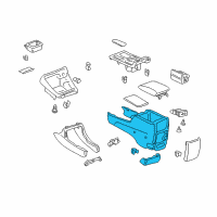 OEM 2004 Toyota Camry Console Diagram - 58910-AA040-B0