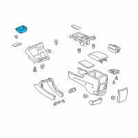 OEM Toyota Camry Cup Holder Diagram - 55625-33020