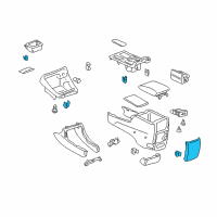 OEM 2005 Toyota Solara End Panel Diagram - 58903-AA020-B1