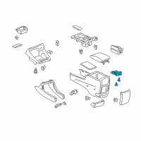 OEM Toyota Highlander Seat Heat Switch Diagram - 84751-58010