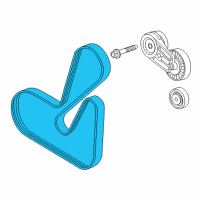 OEM GMC Serpentine Belt Diagram - 12634319