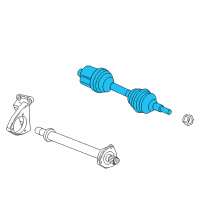 OEM Chevrolet Captiva Sport Axle Diagram - 25989509