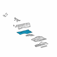 OEM 2002 Lexus IS300 Pan, Front Floor, RH Diagram - 58111-53020