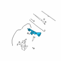 OEM 2010 Nissan Altima WIPER Assembly Windshield Diagram - 28800-ZX01A