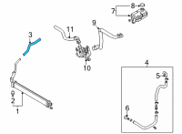 OEM 2022 Hyundai Santa Fe Hose Assembly-Inverter Radiator, Up Diagram - 25435-CL000