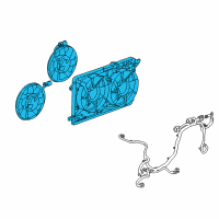 OEM Cadillac ELR Fan Module Diagram - 23204068