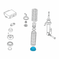 OEM 2001 BMW 750iL Lower Spring Pad Diagram - 33-52-1-131-523