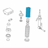 OEM BMW 740iL Coil Spring Diagram - 33-53-1-091-549