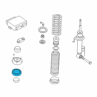 OEM BMW 750iL Upper Spring Pad Diagram - 33-53-1-133-048